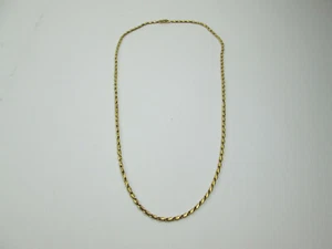 Vintage Monet Necklace Gold Tone Cardano Chain Link ~28 1/2" L ~3MM Thickness - Picture 1 of 5