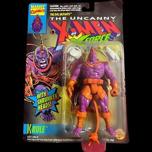 Toy Biz The Uncanny X-Men X-Force Krule Shrunken Heads Marvel Comics 1993  