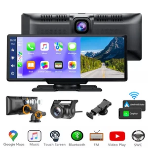 4K 10.26-Zoll Wireless Apple Carplay Android Auto Display  Vorne Rückfahrkamera - Bild 1 von 15