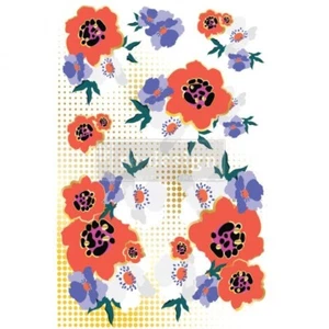 NEW Re-Design by Prima 24x35 Inch Decor Transfers Modernist Floral - Picture 1 of 2