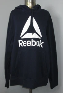 NUEVO CON ETIQUETAS Sudadera con Capucha Reebok Azul Marino Talla 2XL Hombre/Mujer Pecho 54 Bolsillos 30924 - Imagen 1 de 6