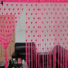1x2m Fashion Heart Tassel String Door Curtain Window Room Divider Valance 76