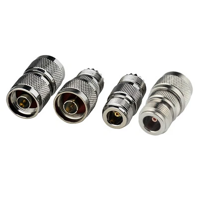 4pc RF coaxial adapter connector Kit N male/female to UHF PL-259 SO-239 M/F NEW - Image 1 of 2