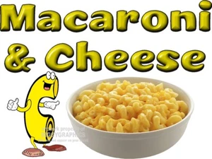 CALCOMANÍA VINILO MACARRONES Y QUESO (ELIGE UNA TALLA) PUESTOS DE CONCESIÓN TIENDAS PASEO MARÍTIMO - Imagen 1 de 6