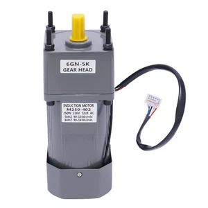 220V 250W AC Gear Electric Motor Variable Speed Controller Output 0-270 RPM New - Picture 1 of 20