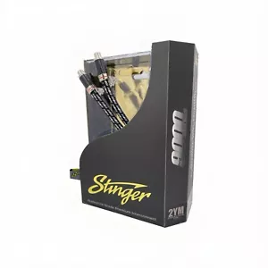 Stinger SI92YM Y-Connector RCA Adapter 2 Male to 1 Female 9000 Series Two Cables - Picture 1 of 21