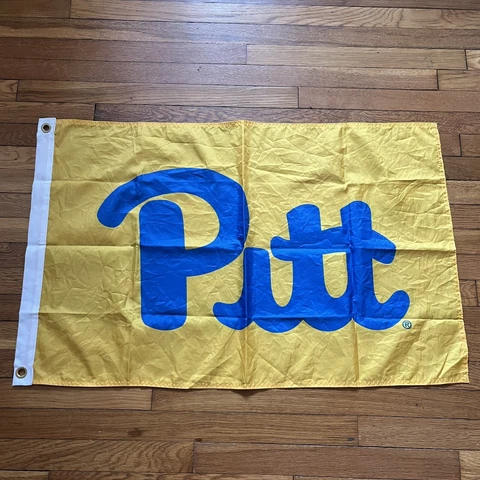 Pitt Panthers Yellow Royal Blue 2'x3' Flag Football Tailgate Yard Lawn Cover