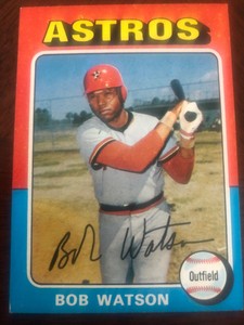 1975 Topps Baseball mini (STUNNING) set break #227 Bob Watson MINT?
