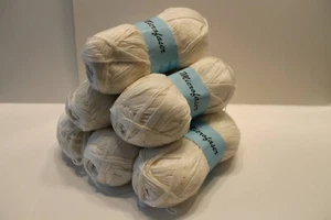 Microfaser Garn ,100 % Polyacryl, 6 x 200 g = 1200 g, Fb. Cremeweiß - Bild 1 von 11