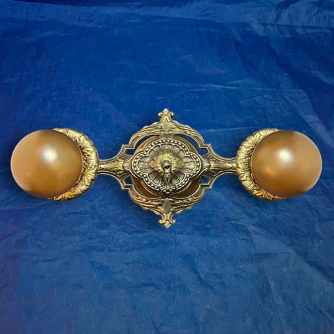 Rewired Single Flush Two Socket light Fixture beautiful Finish 10G Cover