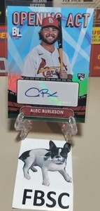 2023 Topps Big League ALEC BURLESON Opening Act Auto Rookie RC #OAA-AB Cardinals
