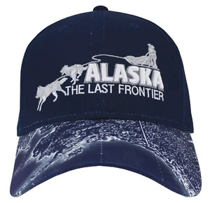 Baseballkappe Alaska Dogteam Karte letzte Grenze - Bild 1 von 1