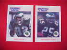 2 1988 Kenner Starting Lineup card Eagles 1 Mike Quick  1 Anthony Toney
