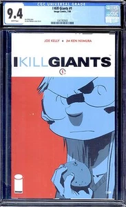¡I KILL GIANTS #1 CGC 9.4 PÁGINAS BLANCAS! ¡BAJO CENSO! ¡GANADOR DEL PREMIO! ¡VIENE LA PELÍCULA! - Imagen 1 de 1