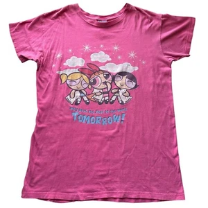 ๐ VINTAGE Powerpuff Girls Night Shirt Adult Size Rare XL XXL 2000 RARE ๐ - Picture 1 of 8