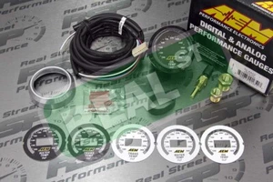 AEM Digital Oil/Transmission/Water Temp Gauge 100~300F With Sensor and Wiring - Picture 1 of 9