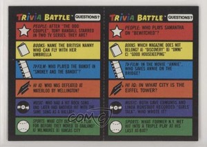 1984 Topps Trivia Battle Trivia Cards Elizabeth Montgomery #125-126 0b5