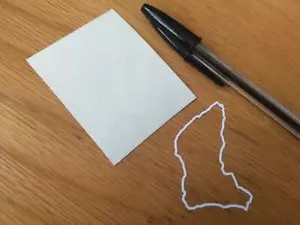 Isla de Man - Pegatina de mapa de circuito - Contorno (blanco) - (Par pequeño) VENDEDOR DEL REINO UNIDO - Imagen 1 de 1