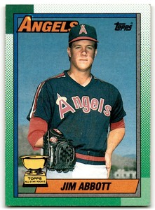 1990 Topps All-Star Rookie Jim Abbott California Angels #675