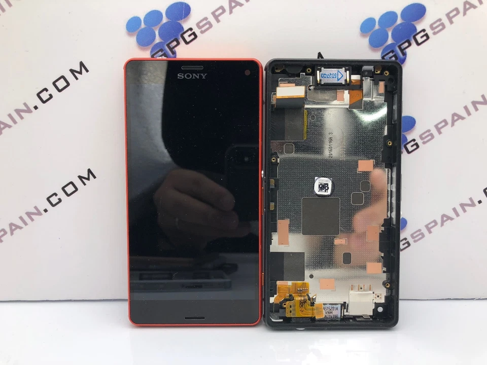 Pantalla completa Sony Xperia Z1 MINI COMPACT MARCO ROJA DESMONTAJE ENVIO 24H - Imagen 1 de 1