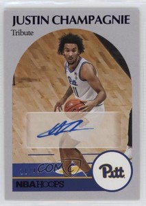 2021 Panini Chronicles Draft Picks Hoops Retro Purple /49 Justin Champagnie Auto