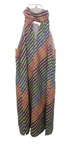 J.CREW STRIPED SLEEVELESS DRESS FULLY LINED TIE AROUND NECK Size 4 COLORFUL - Picture 1 of 12