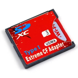 Adaptateur flash compact CF type I SDSDHC SDXC vers haute vitesse extrême pour 16/32/64g - Photo 1/3