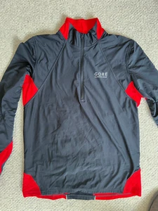 Gore Running Wear Jacket Mens Size 38 M 1/4 Zip Windstopper shell - Picture 1 of 5