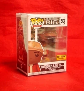 Funko Pop The Notorious B.I.G. BIG with Champagne #153 Hot Topic Soft Protector - Picture 1 of 2