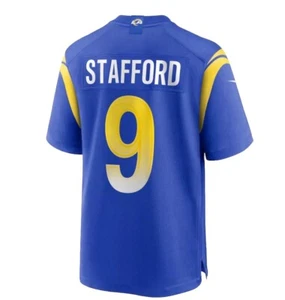 Mathew Stafford Los Angeles Rams Blue Home Jersey Large - Picture 1 of 2