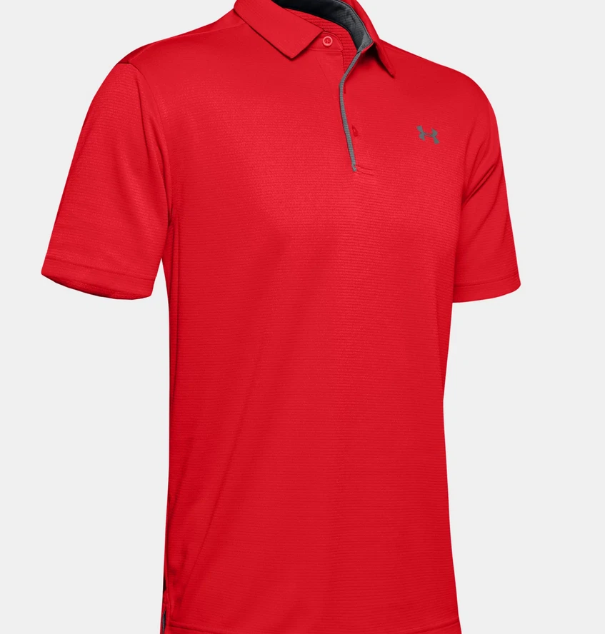 Camisa polo de golf UA Under Armour musculosa para hombre Top rendimiento negra azul marino NF nueva Foto 1 de 1