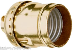 (10) Pass & Seymour 250V 660W Brass Finish Keyless Shell Lamp Holder Sockets - Picture 1 of 1