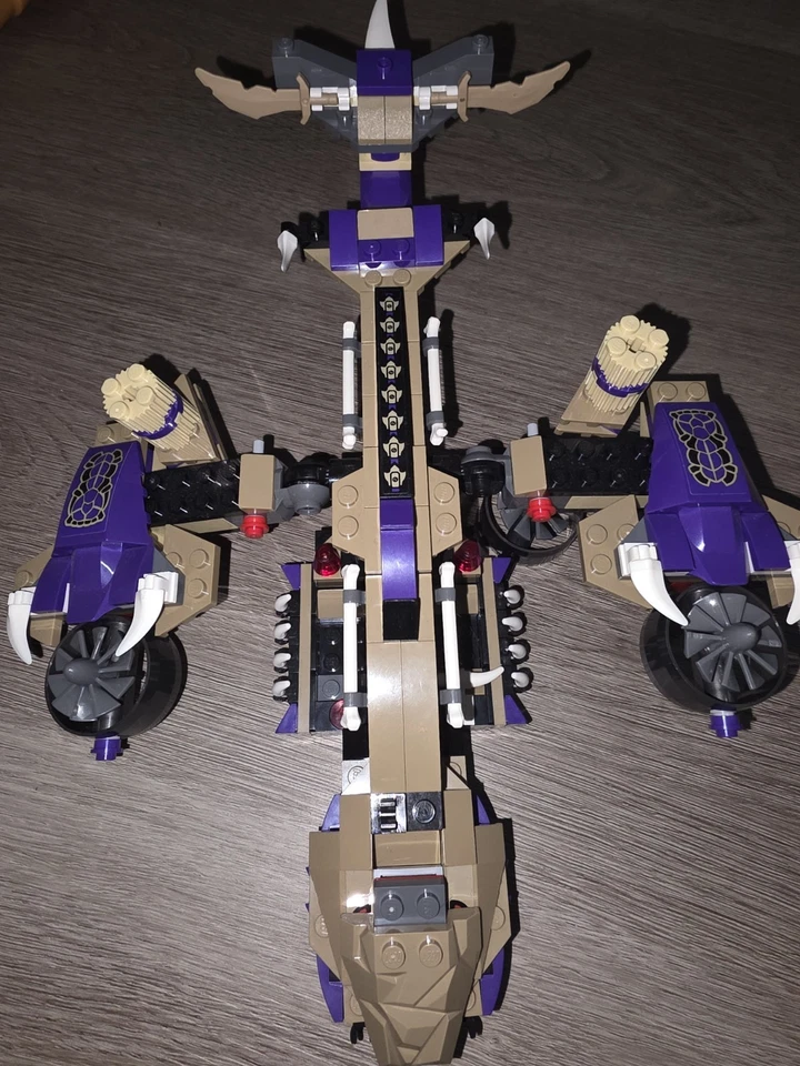 LEGO Ninjago Vehículo Helicóptero Serpiente Bronceado/Púrpura Preconstruido -... Foto 1 de 4