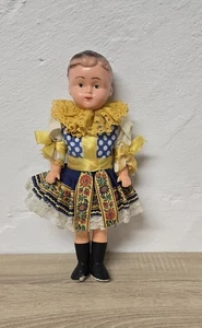 Antigua muñeca celuloide celuloide traje tradicional muñeca 30 cm coleccionista... - Imagen 1 de 10