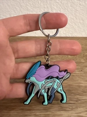Suicune From Pokemon 2” Figure Silicone Keychain Keyring - Image 1 of 4