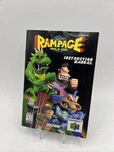 Rampage World Tour Nintendo 64 / N64 Authentic Instruction Booklet ONLY - Picture 1 of 3