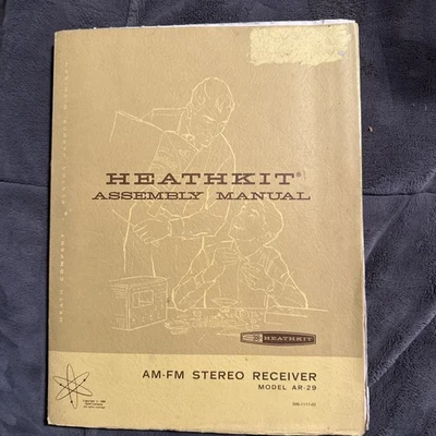 Receptor estéreo AM-FM Heathkit AR-29 original de colección manual con esquemas grandes Foto 1 de 4