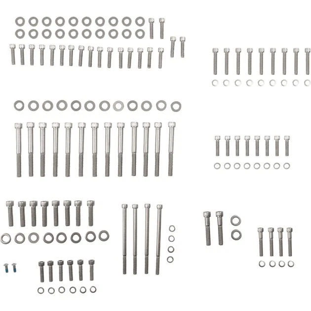 Kit de pernos de motor Figurati Designs pulido #FD100-M8 BOLT-SS Harley Davidson Foto 1 de 1