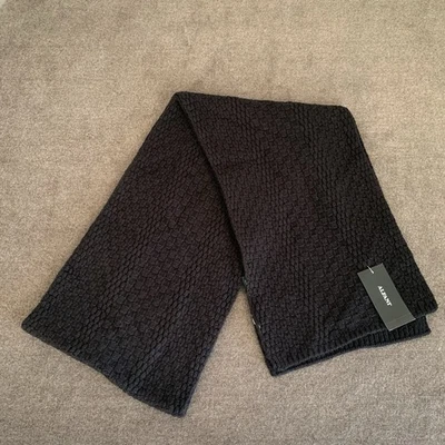 Мужской вязаный шарф Alfani из цельного кабеля черный 70 x 9 дюймов - Изображение 1 из 2