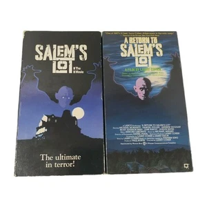 Salem’s Lot & Return to Salem’s Lot VHS Horror Terror Cult Classic Gore RARE - Picture 1 of 8