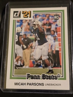 2021 Panini Chronicles Donruss Draft Picks MICAH PARSONS #27 ROOKIE CARD - Image 1 of 2