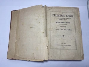 Libro Antico 1869 Alessandro Manzoni I Pressi Sposi Seconda Edizione Illustrata  - Bild 1 von 17