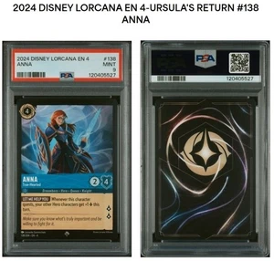 ANNA TRUE HEARTED 2024 DISNEY LORCANA EN 4 #138 PSA 9 POPULATION 5 SUPER RARE - Picture 1 of 1
