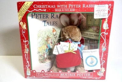 Beatrix Potter Christmas Plush Peter Rabbit New In Box - Image 1 of 4