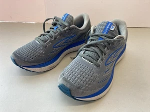 Brooks Glycerin 19 Men Size 8.5 Wide 2E Gray Blue Running Athletic Sneakers - Picture 1 of 12