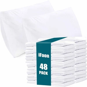 Pillow Cases Standard Size Set of 48 Pack with Envelope Closure, Bulk Soft Br... - Picture 1 of 6