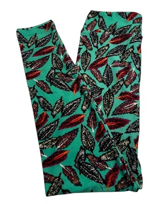 Leggings LuLaRoe OS Talla Única Animal AVE Colorido Tribal Pluma Informal Foto 1 de 4