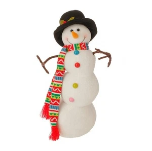 Muñeco de Nieve Posable Feliz y Brillante Raz 21" Decoración de Navidad - Imagen 1 de 2