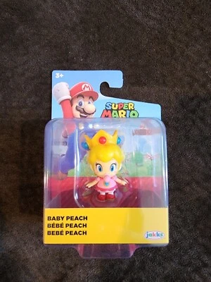 Jakks Nintendo Super Mario 2.5" BABY PEACH Figure NEW - Image 1 of 2