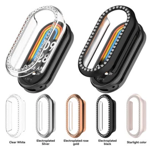 Diamond Hollow PC Watch Screen Protector Case Cover For Xiaomi Mi Band 9/9 NFC - Zdjęcie 1 z 17